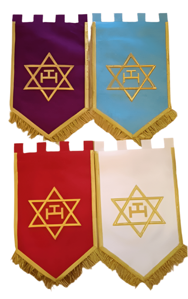 Pack 4 Grandes Bannières - Arche Royale Irlandaise Nos Colonnes - Boutique Maçonnique