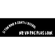 Banderole "L'Effroi" - Cabinet de Réflexion Nos Colonnes - Boutique Maçonnique 