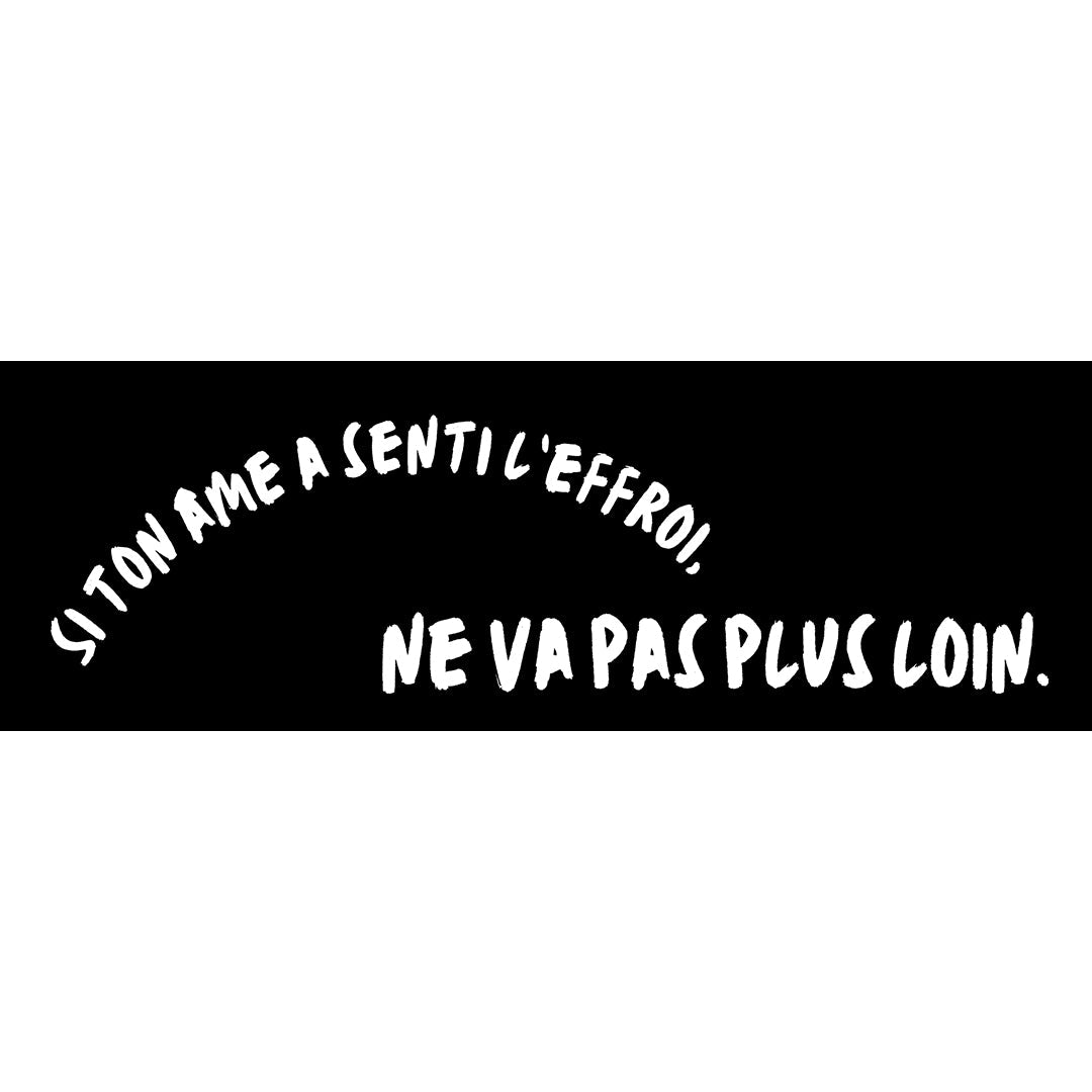 Banderole "L'Effroi" - Cabinet de Réflexion Nos Colonnes - Boutique Maçonnique 