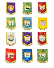 Pack 12 Bannières "Tribus" - Arche Royale Domatique Nos Colonnes - Boutique Maçonnique 