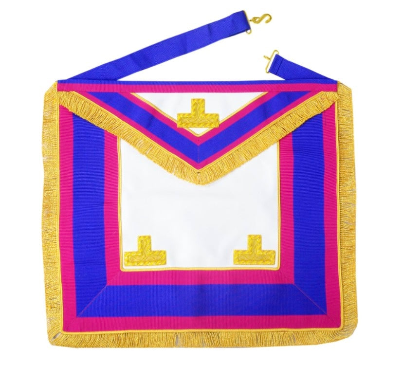 Mark Provincial Full Dress Apron with Levels - English Constitution - Masonic-Regalia 
