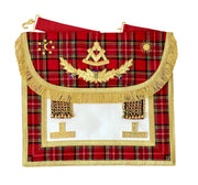 Tablier Vénérable Maître. 41x34 cm - Rite Standard d'Ecosse - Nos Colonnes