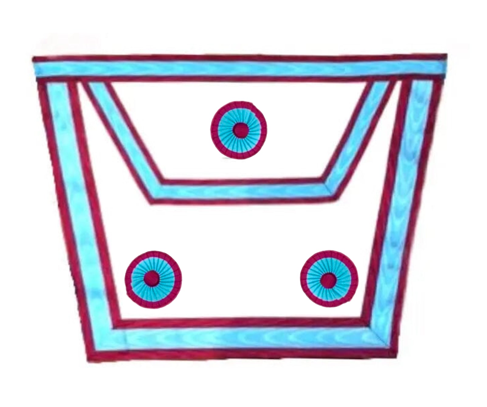 Mark Master Mason Apron - Scottish Constitution - New Version - Masonic-Regalia 