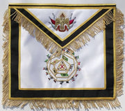 Tablier Sublime Prince du Royal Secret. Cuir Véritable - 32° degré REAA - Nos Colonnes