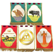 Pack 5 Grandes Bannières - Arche Royale Domatique Nos Colonnes - Boutique Maçonnique