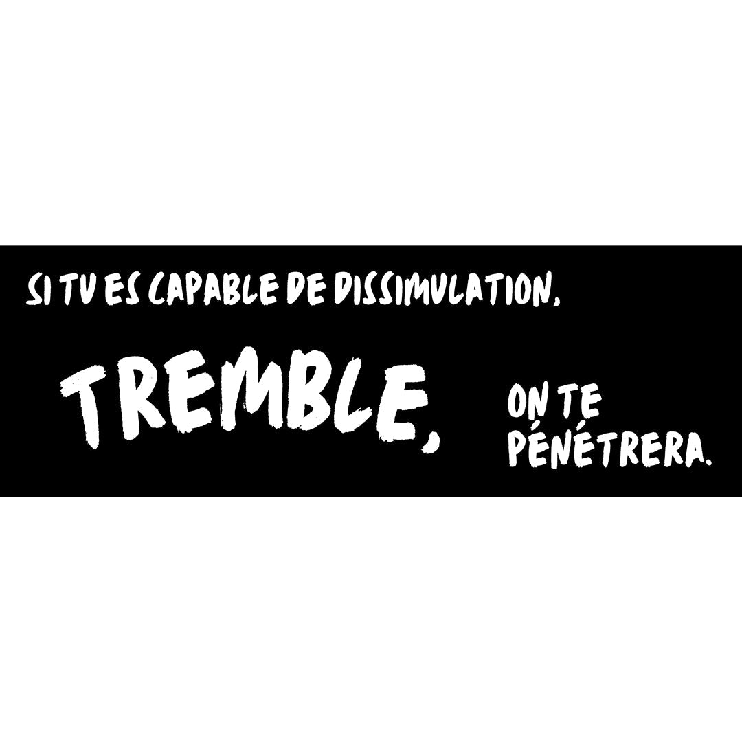 Banderole "La Dissimulation" - Cabinet de Réflexion Nos Colonnes - Boutique Maçonnique 