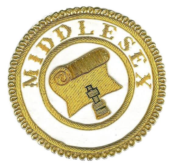 Badge Fonction Grand Officier Provincial. Grande Tenue - Grande Loges, style anglais - Nos Colonnes