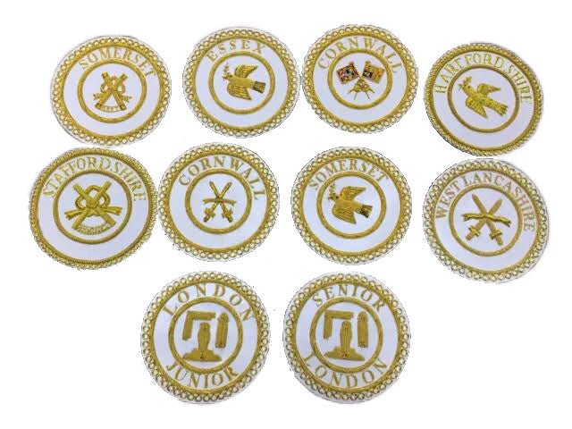 Badge Fonction Grand Officier Provincial. Grande Tenue - Grande Loges, style anglais - Nos Colonnes