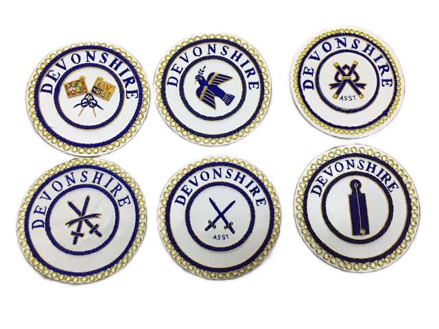 Badge Fonction Grand Officier Provincial. Petite Tenue - Grandes Loges, style anglais - Nos Colonnes