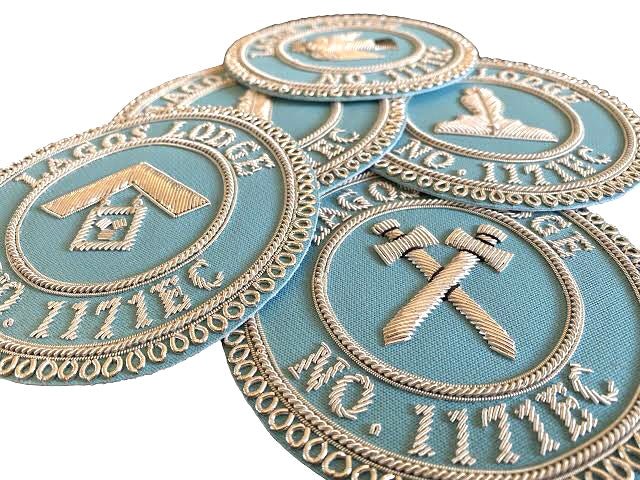 Badge Fonction Officier - Rite Emulation, style anglais - Nos Colonnes