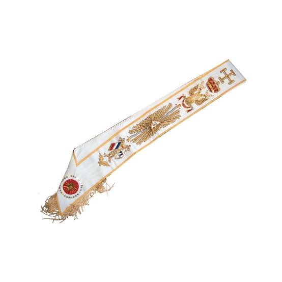 Baudrier (Cordon) Souverain Grand Inspecteur Général - 33° Degré REAA - Nos Colonnes