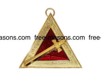 Bijou Capitaine du Voile Écarlate - Arche Royale Irlandaise - Nos Colonnes