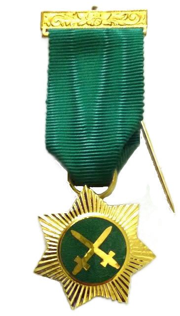 Bijou de poitrine Croix Rouge de Babylone - Degrés Maçonniques Alliés (style anglais) - Nos Colonnes