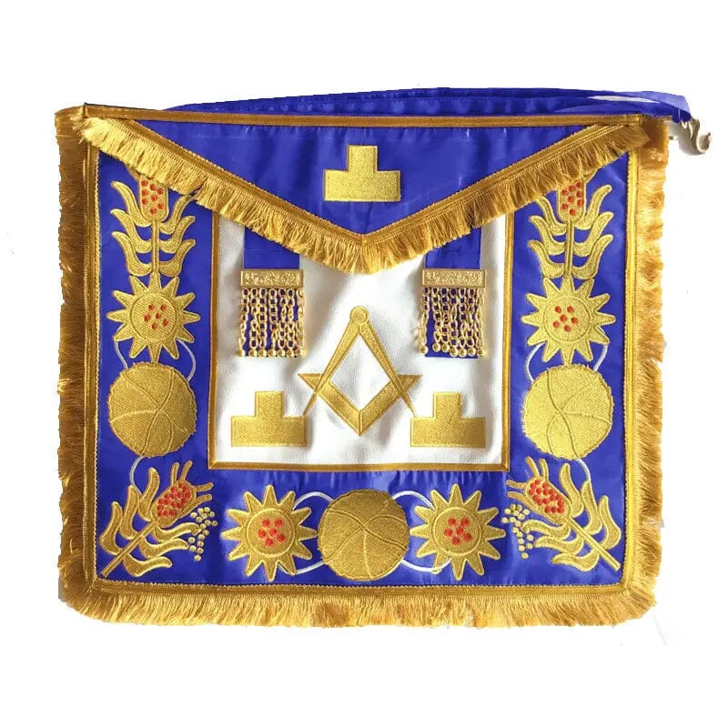 Tablier National. Assistant Grand Maître. Grande Tenue - Grandes Loges, style anglais - Nos Colonnes