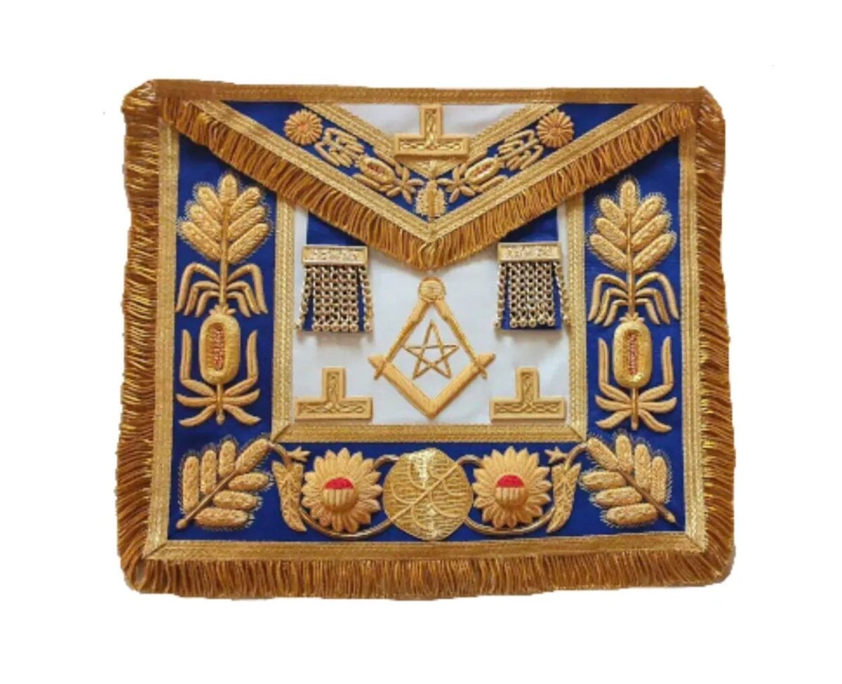 Tablier National. Député Grand Maître. Grande Tenue - Grandes Loges, style anglais - Nos Colonnes