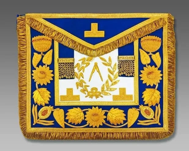 Tablier National. Grand Inspecteur. Grande Tenue - Grandes Loges, style anglais - Nos Colonnes