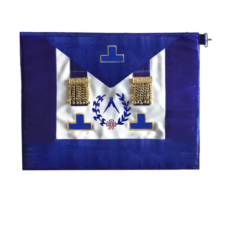 Tablier National. Grand Inspecteur. Petite Tenue - Grandes Loges, style anglais - Nos Colonnes