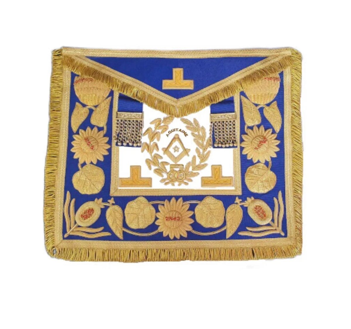 Tablier National Grand Maître Provincial. Grande Tenue - Grandes Loges, style anglais - Nos Colonnes