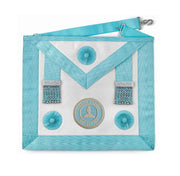 Tablier Officier Pendeloques & Badge - Rite Emulation Traditionnel - Nos Colonnes