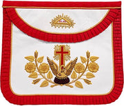 Tablier Prince Maçon arrondis (Magenta) - Irlande - Nos Colonnes