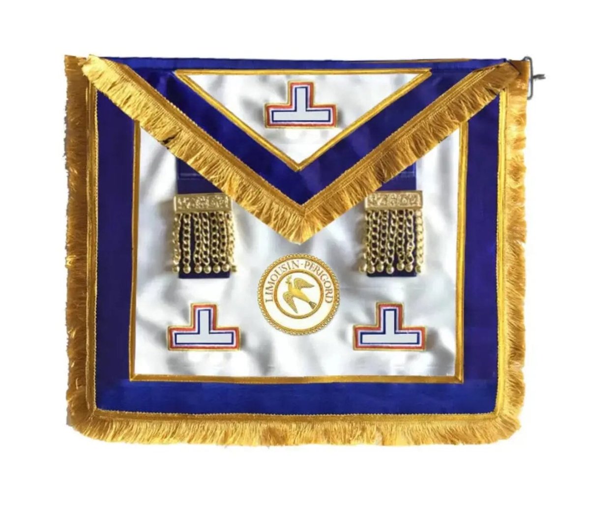 Tablier Provincial. Grand Officier. Badge Fonction. Grande Tenue - Grandes Loges, style anglais - Nos Colonnes