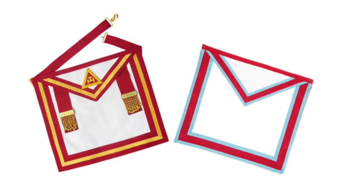 Tablier réversible Passé Roi/Maître de la Marque. 41x34 cm - Arche Royale Irlandaise - Nos Colonnes