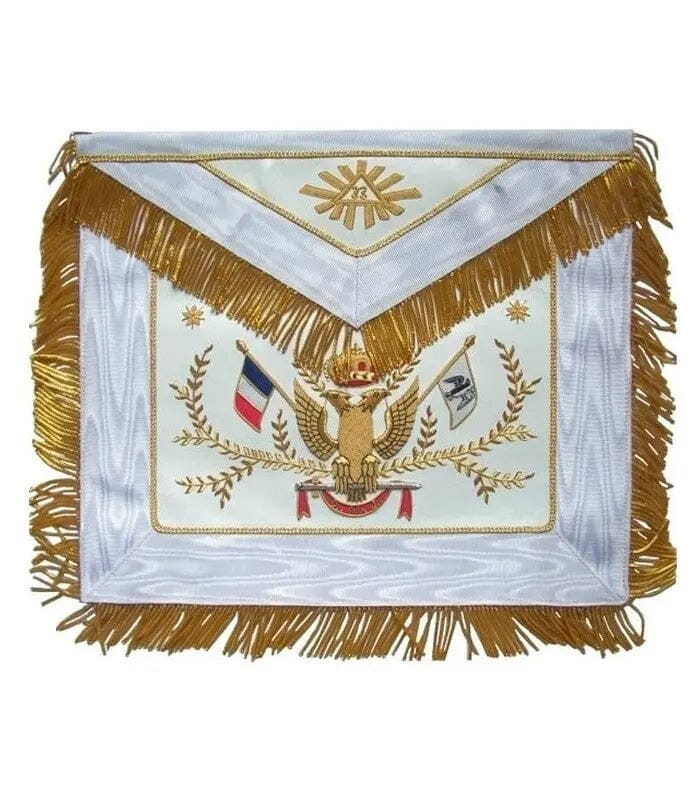 Tablier Souverain Grand Inspecteur Général 33° degré. Rite Écossais Ancien Accepté - Nos Colonnes