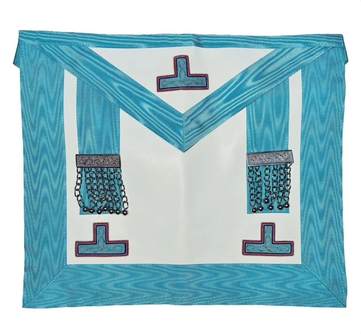 Tablier Vénérable Maître Pendeloques Taus Rite Emulation français - Nos Colonnes