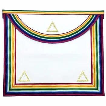 Tablier Vénérable/Passé Commandeur Noé. 39x33 cm - Nautonier de l’Arche Royale (Style écossais) - Nos Colonnes